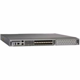 Cisco MDS 9132T 32G FC switch, w/ 8 active ports + 8x32G SW Optics, 2 Fans, 1 PSUs, Port Side Exhaust