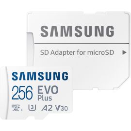 Samsung EVO Plus 256 GB Class 10/UHS-I (U3) V10 microSDXC - 1 Pack