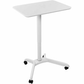 MOUNT-IT MOBILE LAPTOP DESK CART ADJUSTABLE ROLLING LAPTOP STAND WITH 28.5IN X 2