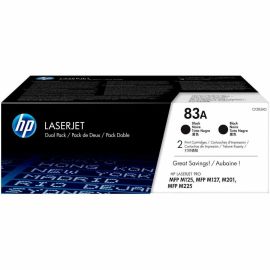HP 83A (CF283AD) Original Laser Toner Cartridge - Dual Pack - Black - 2 / Carton