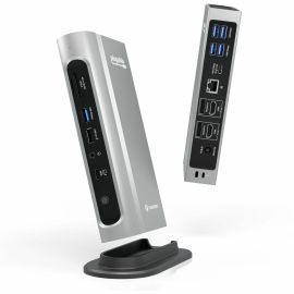 Plugable 16-in-1 Thunderbolt 4 Dock with 100W Charging, 4K Quad Monitor Setup for Thunderbolt 4 Windows Laptops