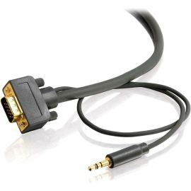 25FT FLEXIMAANDTRADE; HD15 UXGA + 3.5MM STEREO AUDIO M/M MONITOR CABLE