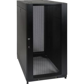 Tripp Lite by Eaton 25U SmartRack Standard-Depth Half-Height Rack Enclosure Doors Side Panels Shock Pallet