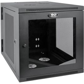 Tripp Lite by Eaton SmartRack 12U Server-Depth Wall-Mount Small Rack Enclosure Clear Acrylic Window Hinged Back