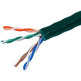 CAT5E UTP SOLID (CMR) -  GREEN 1000FT