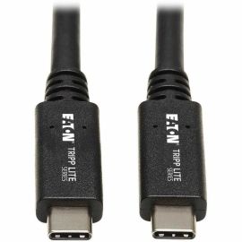 Tripp Lite by Eaton USB-C Cable (M/M) - USB 3.2 Gen 2 (10 Gbps) 5A (100W) Rating Thunderbolt 3 Compatible 20-in. (50.8 cm)