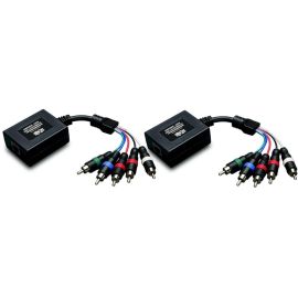 Tripp Lite by Eaton Component Video with Stereo Audio over Cat5/Cat6 Extender Kit In-Line Transmitter and Receiver Up to 700 ft. (213 m)