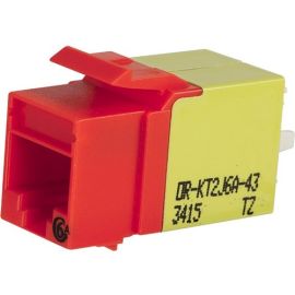 KT2 KEYSTONE CAT6A JACK ORANGE