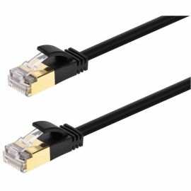 MONOPRICE CAT6A 14FT BLACK PATCH CABLE_ DOUBLE SHIELDED (S/FTP)_ 36AWG_ 10G_ PUR