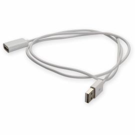 AddOn 2m USB 2.0 (A) Male to USB 2.0 (B) Male White Cable