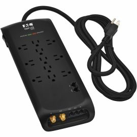 11-OUTLET SURGE PROTECTOR 5-15R 4200J TEL/MODEM/COAX/GBE 8FT CORD
