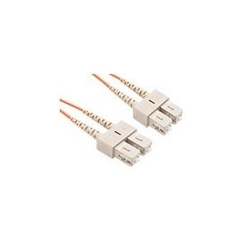 7 METER SC-SC OM1 1GIG FIBER OPTIC CABLE, ORANGE, OFNR, 62.5/125 FIBER, MULTIMOD