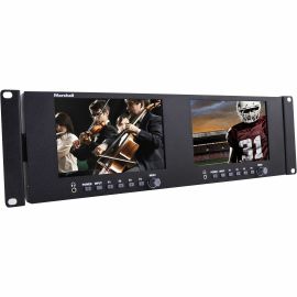 DUAL 7 3RU RACK MONITOR WITH WAVEFORM
