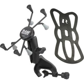 RAM YOKE CLAMP MOUNT WITH UNIVERSAL X-GRIP CRADLE WITH 1 BALL FOR 7 TABLETS