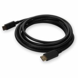 ADDON 10M DISPLAYPORT 1.4 MALE TO MALE BLACK A/V CABLE MAX RESOLUTION UP TO 7680