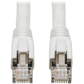 Eaton Tripp Lite Series Cat8 25G/40G Certified Snagless Shielded S/FTP Ethernet Cable (RJ45 M/M), PoE, White, 25 ft. (7.62 m)