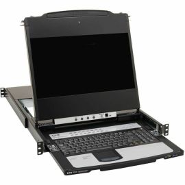 Tripp Lite by Eaton NetDirector 16-Port DisplayPort KVM Switch Console with 17 in. LCD IP Remote Access Dual Rail 1U Rack-Mount