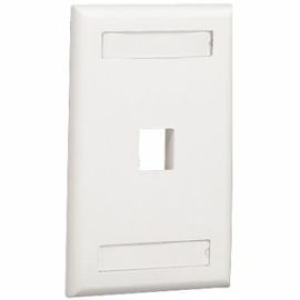 NK 1PT GANG FLUSH MOUNT FACEPLATE LBL