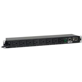Tripp Lite by Eaton PDU 1.4kW Single-Phase Switched PDU LX Interface 120V Outlets (8 5-15R) NEMA 5-15P 12 ft. (3.66 m) Cord 1U Rack TAA