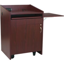 PRE-CONFIGURED L2 SERIES LECTERN, 28IN W, 25IN D, WITH CONNECTIVITY AND FLIP UP