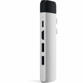 TYPE-C PRO HUB ADAPTER WITH ETHERNET (SILVER)