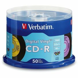 Verbatim CD-R 80min 52X with Digital Vinyl Surface - 50pk Spindle