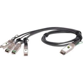 3-METER OCTOPUS QSFP+-TO-4XSFP+, TWINAX PASSIVE COPPER CABLE, TWINAX CONNECTOR