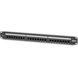 Tripp Lite by Eaton Cat6 24-Port Patch Panel - PoE+ Compliant 110/Krone 568A/B RJ45 Ethernet 1U Rack-Mount TAA