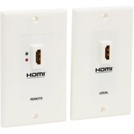 Tripp Lite by Eaton HDMI over Dual Cat5/Cat6 Extender Wall Plate Kit with Transmitter and Receiver TAA