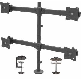StarTech.com Desk Mount Quad Monitor Arm, 4 VESA Displays up to 27