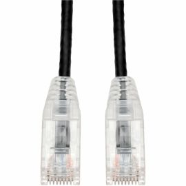 1.5FT RJ45 M/M CAT6 UTP PVC BK SLIM SNAGLESS CLEAR-CLAW