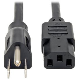 Eaton Tripp Lite Series Desktop Computer Power Cord, NEMA 5-15P to C13, 5-Pack - 10A, 125V, 18 AWG, 2 ft. (0.61 m), Black