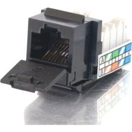 90ANDDEG; CAT5E RJ45 UTP KEYSTONE JACK - BLACK