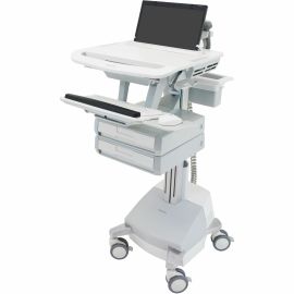 Ergotron StyleView Laptop Cart, SLA Powered, 2 Drawers
