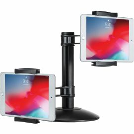 CTA Digital Quick-Connect Dual Tablet Mount with Height-Adjustable Arms