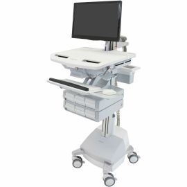 Ergotron StyleView Cart with LCD Arm, SLA Powered, 6 Drawers