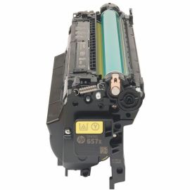 HP 657X (CF472X) Original High Yield Laser Toner Cartridge - Yellow - 1 Each