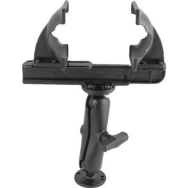 RAM C SIZE 1.5IN BALL MOUNT WITH MEDIUM LENGTH DOUBLE SOCKET ARM & QUICK DRAW SC