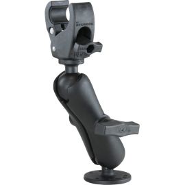 RAM SMALL TOUGH-CLAW BASE WITH DOUBLE SOCKET ARM AND 1.5 ROUND BASE ADAPTER