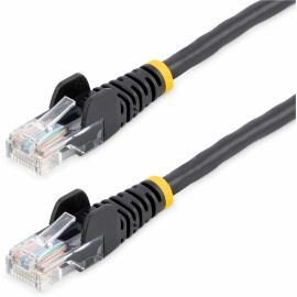 StarTech.com 50 ft Black Cat5e Snagless UTP Patch Cable