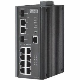 Advantech 8GE + 2G Combo Port Managed PoE Ethernet Switch