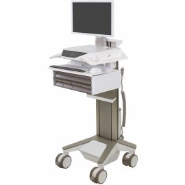 Ergotron CareFit Pro Electric Lift Cart, LiFe Powered, 5 Drawers (4x1+1), US/CA/MX