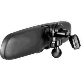 RAM MIRROR BASE WITH ZINC COATED U-BOLT & 1IN BALL FOR RAILS FROM 0.5IN TO 1IN I