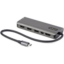StarTech.com USB C Multiport Adapter, USB-C to HDMI or mDP 4K 60Hz, 100W PD Pass-Through, 4x 10Gbps USB, USB Type-C Mini Dock, w/12