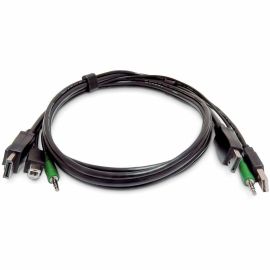 6FT DISPLAYPORT KVM CABLE - USB 2.0 3.5MM AUDIO TAA