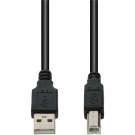 AddOn 12ft USB 2.0 (A) Male to USB 2.0 (B) Male Black Cable