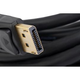 3 FOOT HIGH DEFINITION AUDIO AND VIDEO DISPLAYPORT CABLE WITH LATCHES, 3FT DISPL