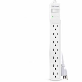 CYBERPOWER CSB706W SURGE 7OL 1500J 6 CORD WHITE