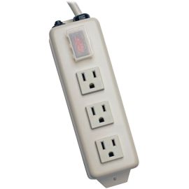 Tripp Lite by Eaton Power Strip 120V 5-15R 3 Outlet Metal 6' Cord 5-15P