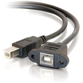 1FT USB 2.0 BF TO BM PANEL MOUNT CABLE